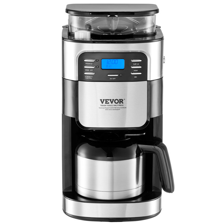 Stellweilan 8-Cup Coffee Maker Drip Coffee Machine with 24-Hour Timer for Auto Brew
