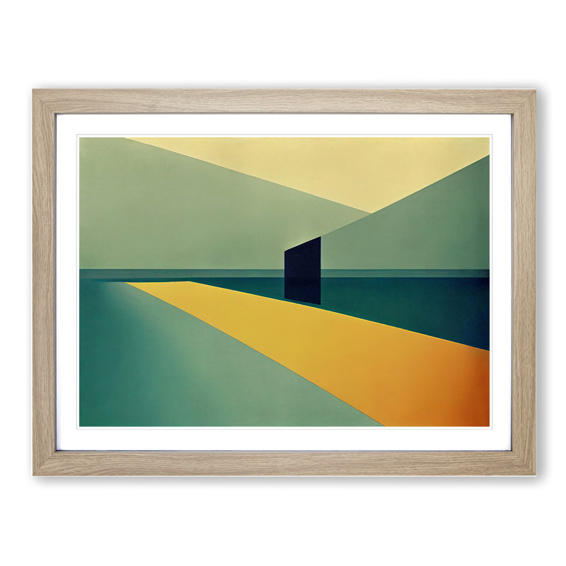 Bold Suprematism Vol.3 Abstract - Single Picture Frame Print, 46cm H x 64cm W x 2cm D, Oak Framed
