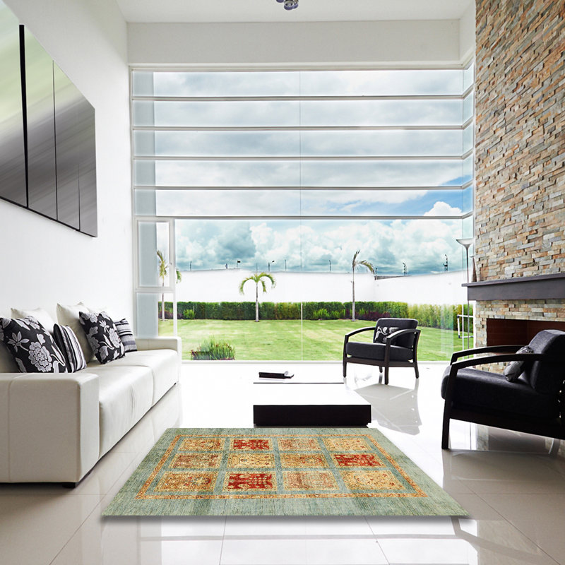Abstract Indoor Rug, Square 4'