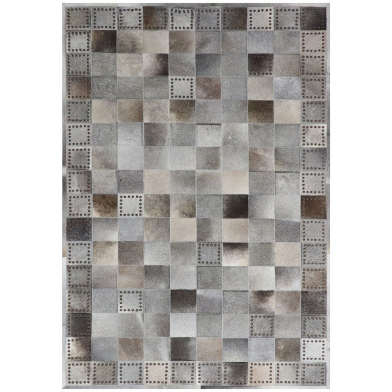 Vespera Performance Flatweave Leather Animal Print Indoor Rug, Rectangle 8' x 10'