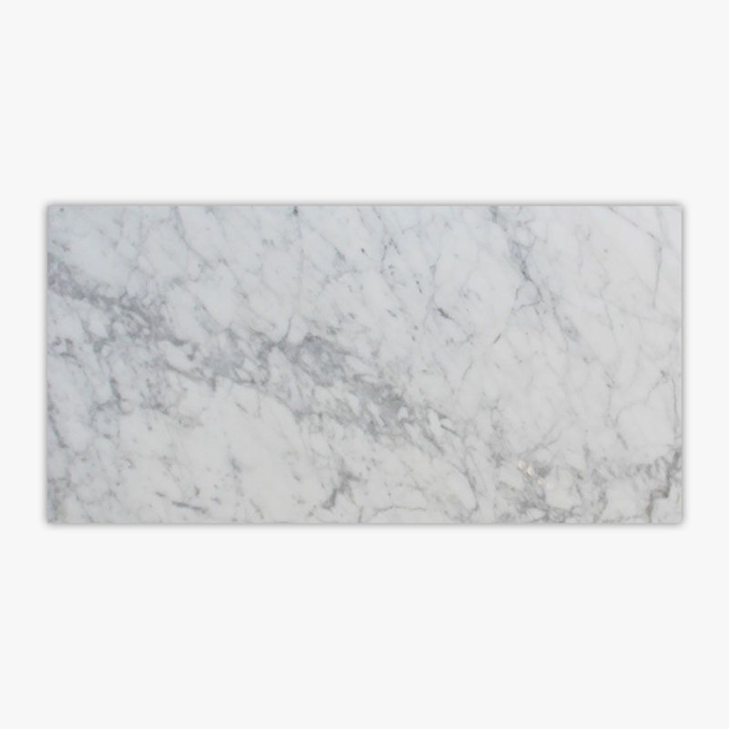 Carrara White Polished 12X24 Marble Tile