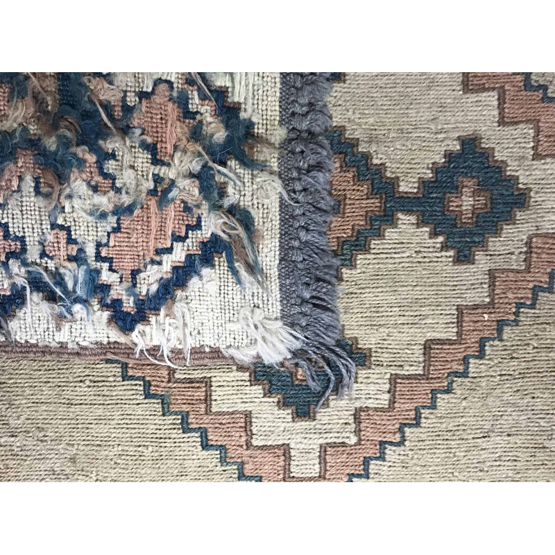 Hand-Knotted High-Quality Beige and Gray Area Rug