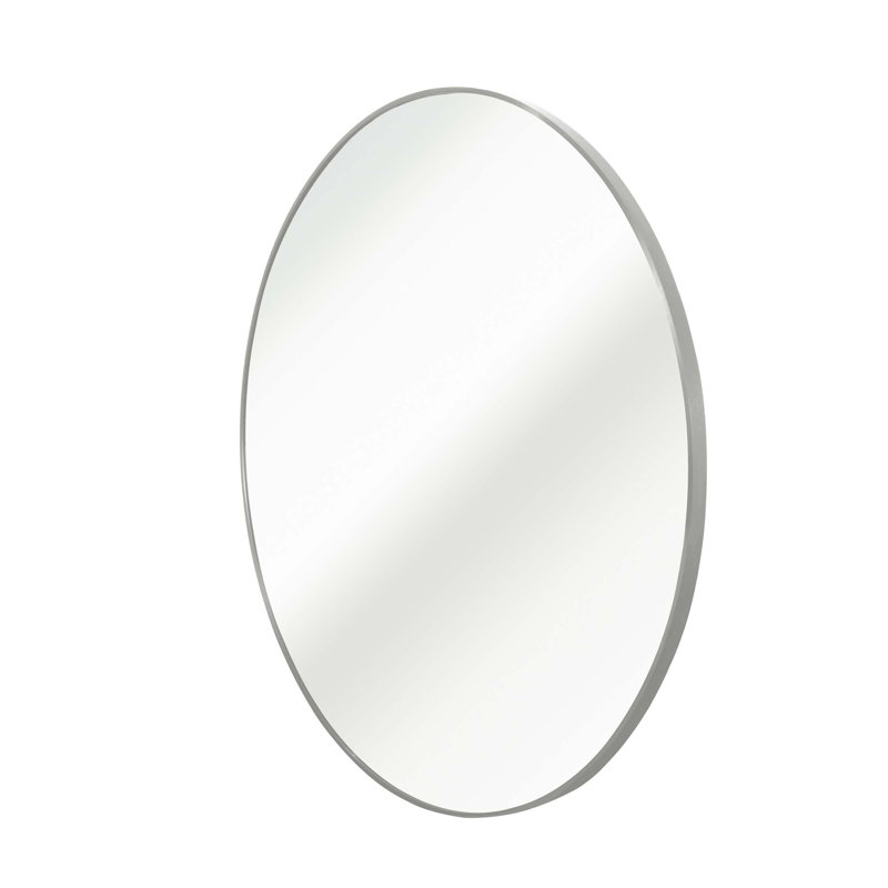 Miroir de salle de bain Deltufo, 32 po x 32 po, Argent