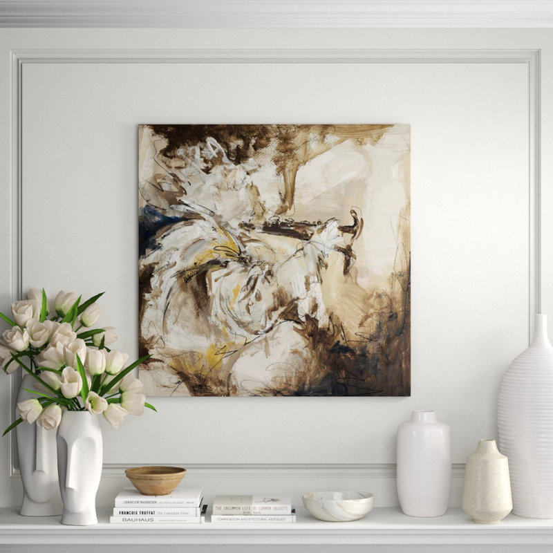 Jazz Bar I Print by Sara Brown, 24" H x 24" W x 1.5" D, Knife Gel