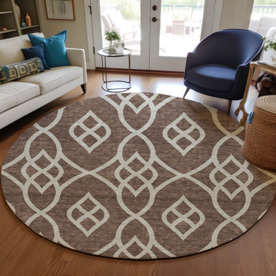 Malek Indoor/Outdoor Area Rug with Non-Slip Backing