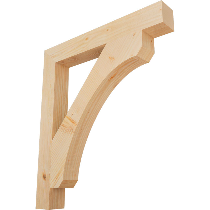 Support en bois rustique Legacy Block, Sapin de Douglas, Lisse, H 34 po x l 3,5 po x P 30 po