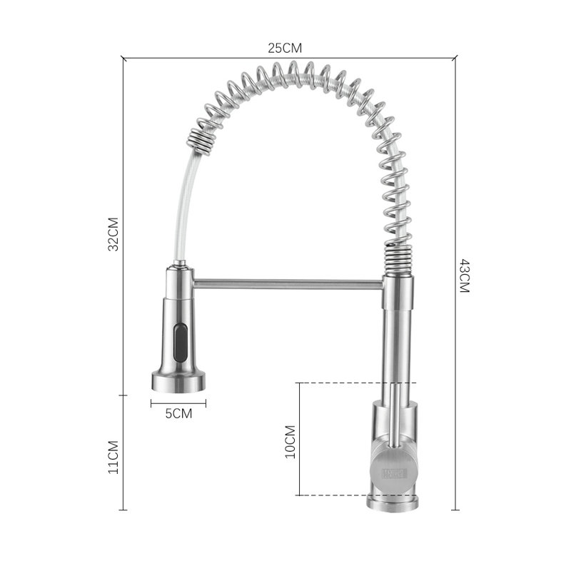 Belfry Kitchen Ailsa Kitchen Faucet, Brushed Nickel