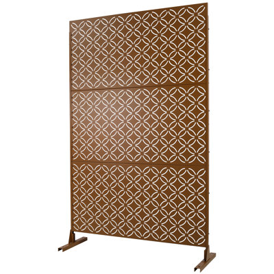 Outdoor & Indoor Privacy Screen Metal Privacy Screen 76" H×48" W