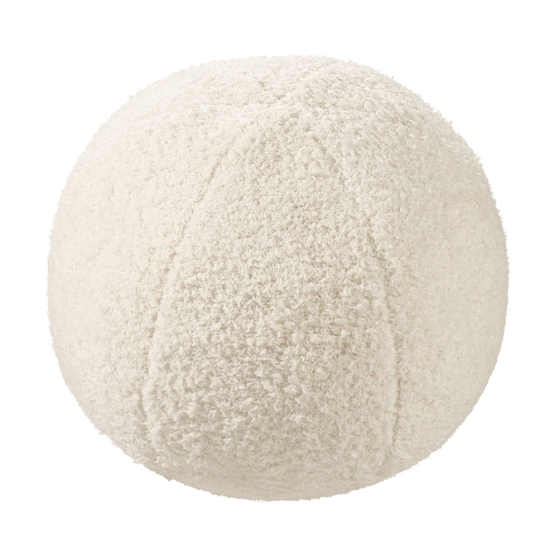 Vellux Cloud Round Decorative Pillow, Cream