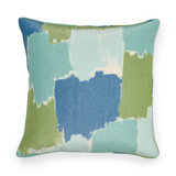 Colorblock Ikat Pillow