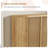Modern Entryway Shoe Storage Cabinet – 46 Inch Wooden Organizer with Adjustable Shelves, Fluted Door, Holds 30-35 Pairs, Space-Saving Hallway Furniture, Vintage-1567848407