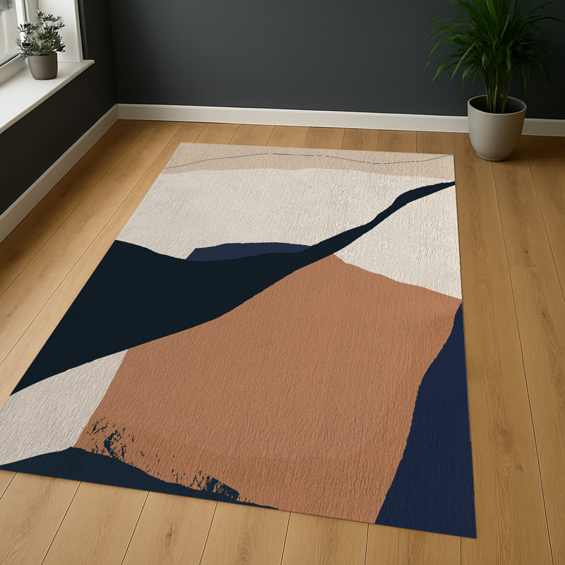 Abstract Area Rug, Runner 70 x 140 cm