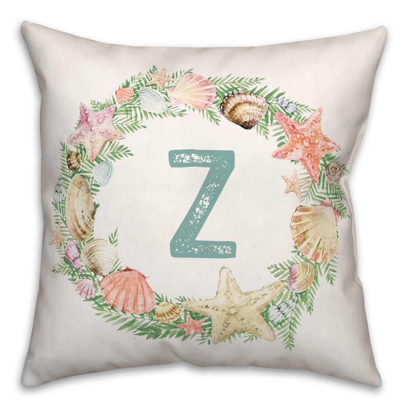 Reversible Throw Pillow, Z