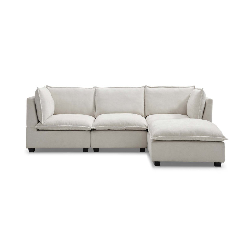 Beige Linen Sofa