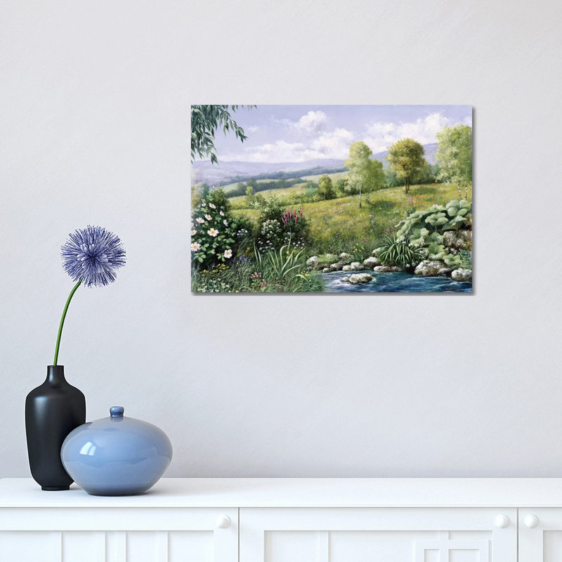 Summer Time by Peter Motz - Wrapped Canvas Painting, 30.48 cm H x 45.72 cm W