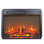 23 Inch Electric Fireplace Insert Heater With Log Set & Realistic Flame, Overheating Protection Without Control