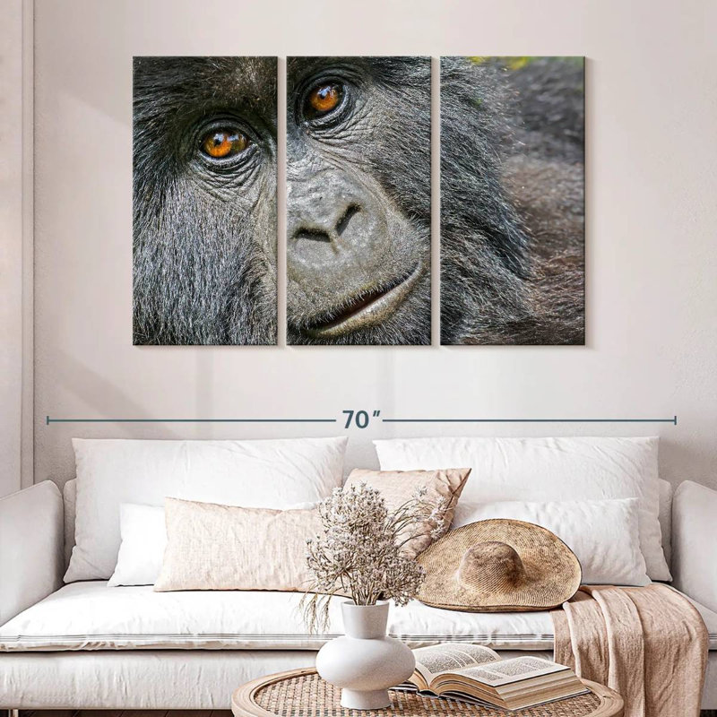 Gorilla Face, 32" H x 50" W