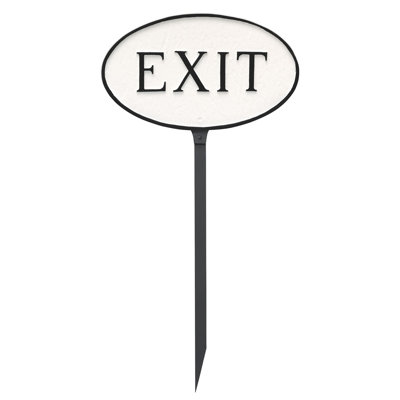 Exit Statement Garden Sign