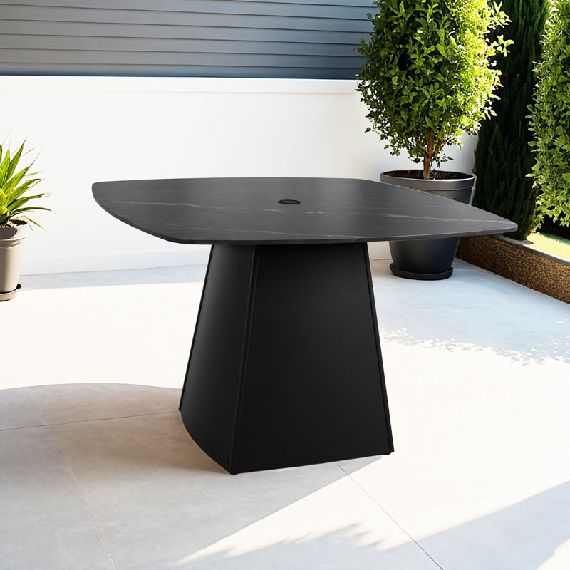 Table d'extérieur carrée 44 po x 44 po Modern