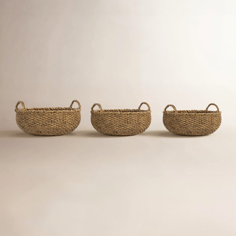 Varney Sg Shallow Baskets W/ Handles