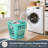 Basicwise Set of 3 Large Flexible Plastic Laundry Baskets with Handles Lightweight & Spacious Design Durable Household Clothes Storage Solution Portable Organizer for Modern Home Organization, Green-1359134688-1596724561