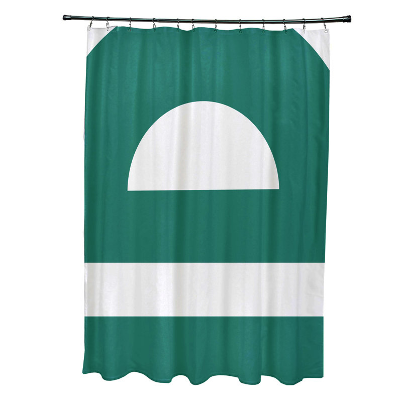 Rideau de douche synthétique Simple, Vert