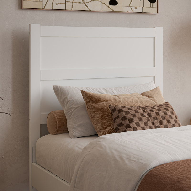 Lit plateforme Aveline, Très grand simple, Blanc