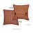 Ninepatch Star Embroidered Cotton Reversible Throw Pillow