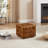 Genuine Leather Square Ottoman&Pouf-572876
