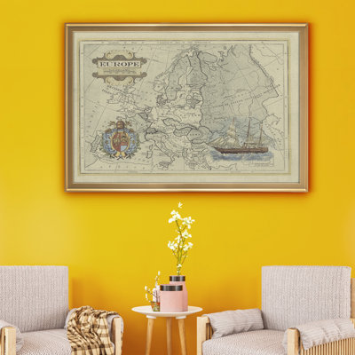 " Antique Map Of Europe "