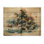 Art asiatique, calligraphie contemplative sur bois-1650382892