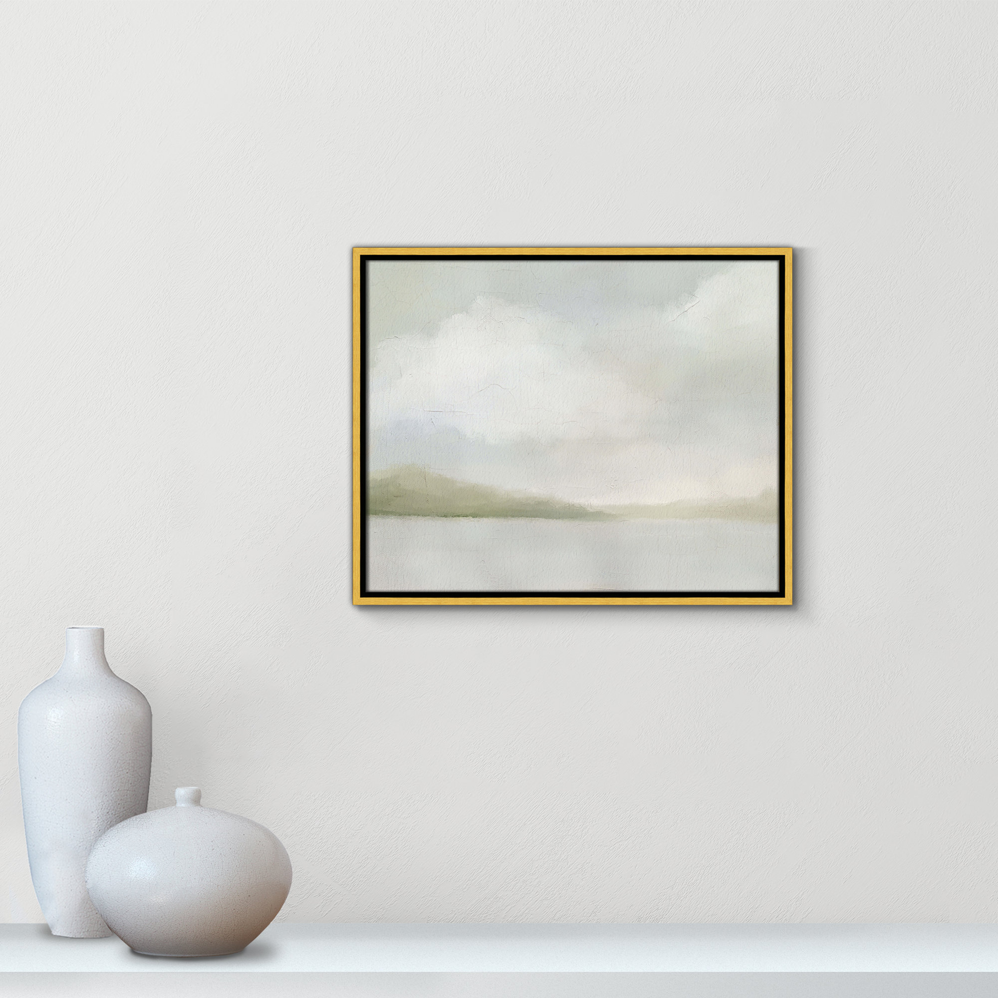 A Tranquil Morning, Gold, 17.5" H x 21.5" W