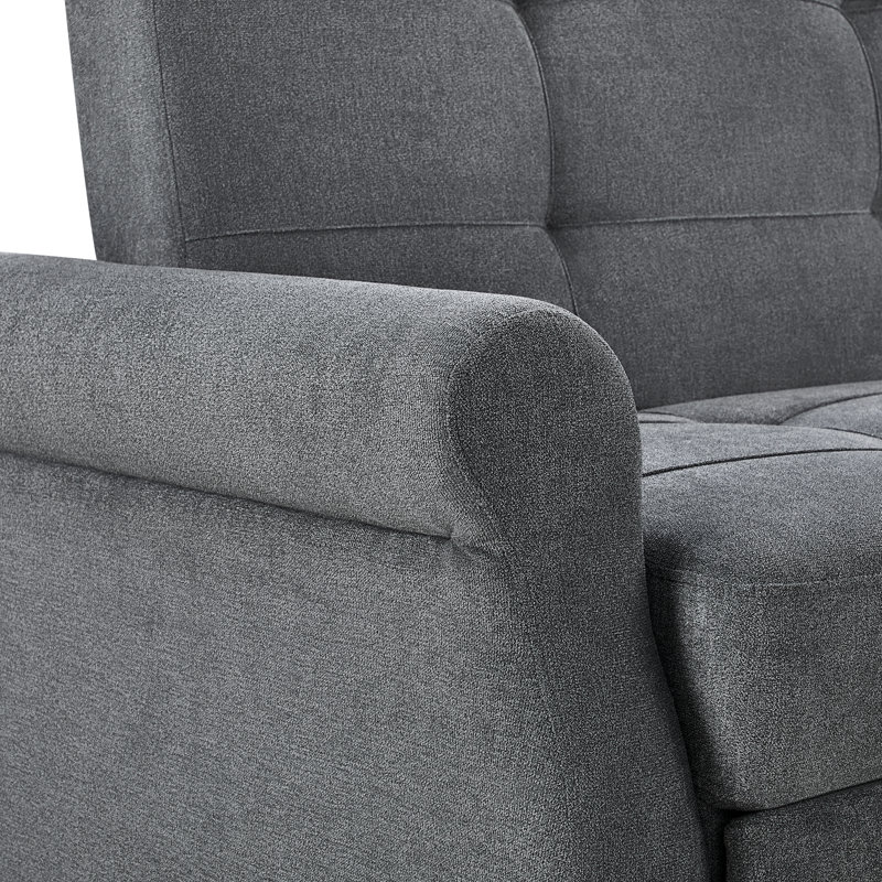 Serta Sabrina 73" Queen Rolled Arm Tufted Back Convertible Sleeper Sofa with Cushions
