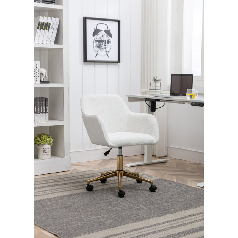 Chaise de bureau polyvalente et réglable avec pieds en métal et roues universelles pour un confort et une mobilité accrus