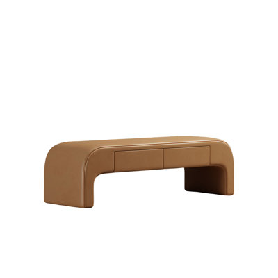 Simple Solid Wood End-of-Bed Bench