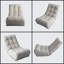 Fauteuil inclinable gris confortable Cozy