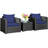 Alycen 2 - Person Patio Conversation Set with Cushions-726803154-726803167