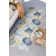 Willson Floral Reversible Flatweave Polypropylene Indoor / Outdoor Area Rug - Navy & Yellow