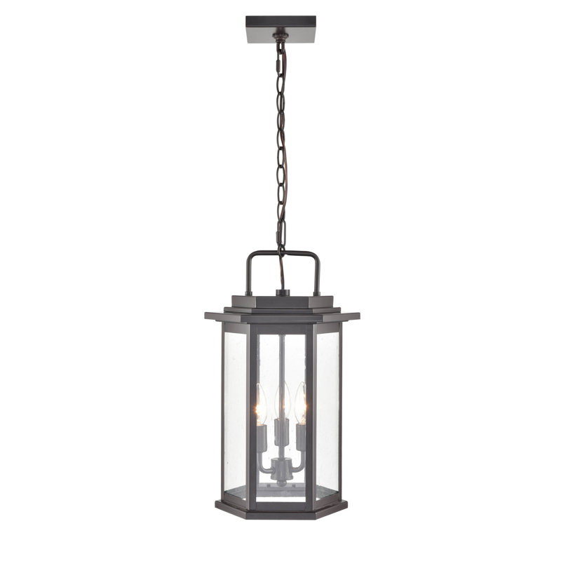 Binns 3 - Light Outdoor Hanging Lantern, Bronze