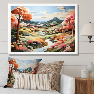Paysage de rivière cubique I