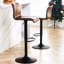 Tabouret de bar rotatif à hauteur réglable avec structure en métal-186712875-186712870