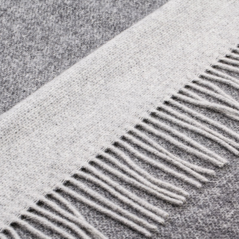 Merino Wool Blanket Gurfaan, Deep Gray