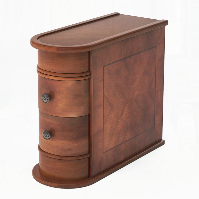 Table de chevet moderne pour chambre à coucher, Noyer