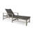 Wicker Chaise Lounge  With Adjustable Backrest