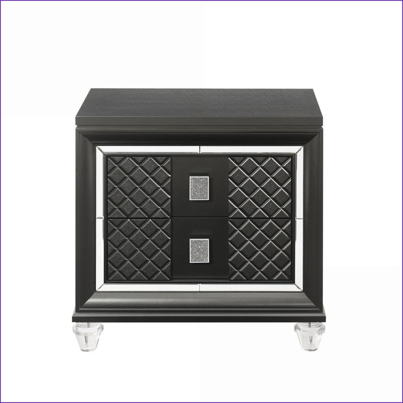 Table de chevet 2 tiroirs Sawyer