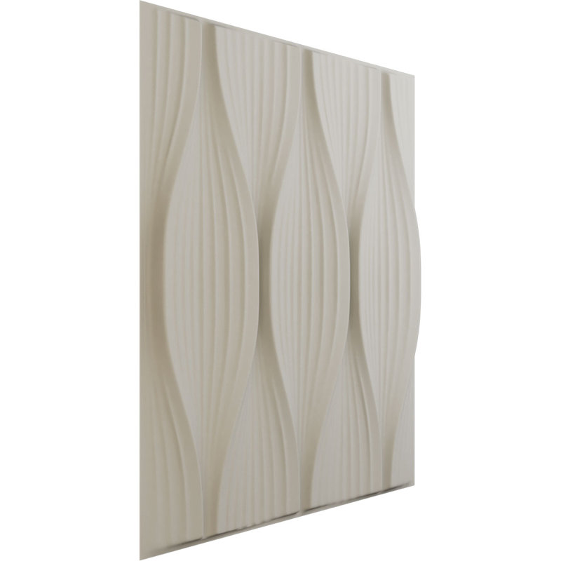 Willow EnduraWall Decorative 3D Wall Panel, Satin Blossom White