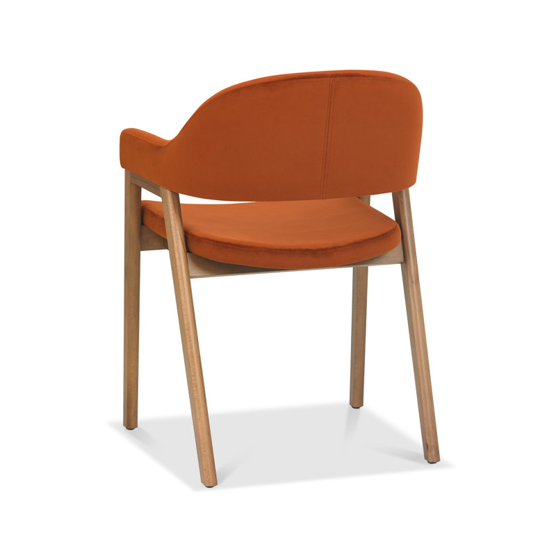 Anayalee 49cm H Upholstered Upholstered Back Armchair, Rust