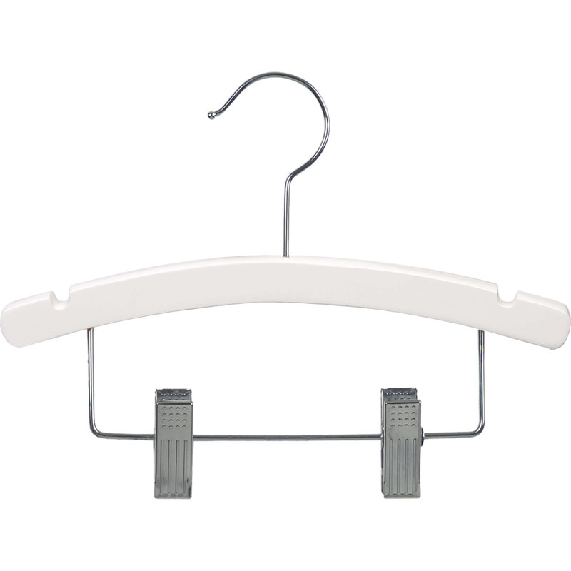 Cintre pour enfants 12 "pour costume / manteau, Blanc
