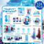 Décorations décoratives de fête d'anniversaire Frozen, ensemble de 124 articles de fête congelés et vaisselle pour enfants