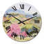 Arbre rose dans un paysage d'automne - Horloge murale traditionnelle-705006078